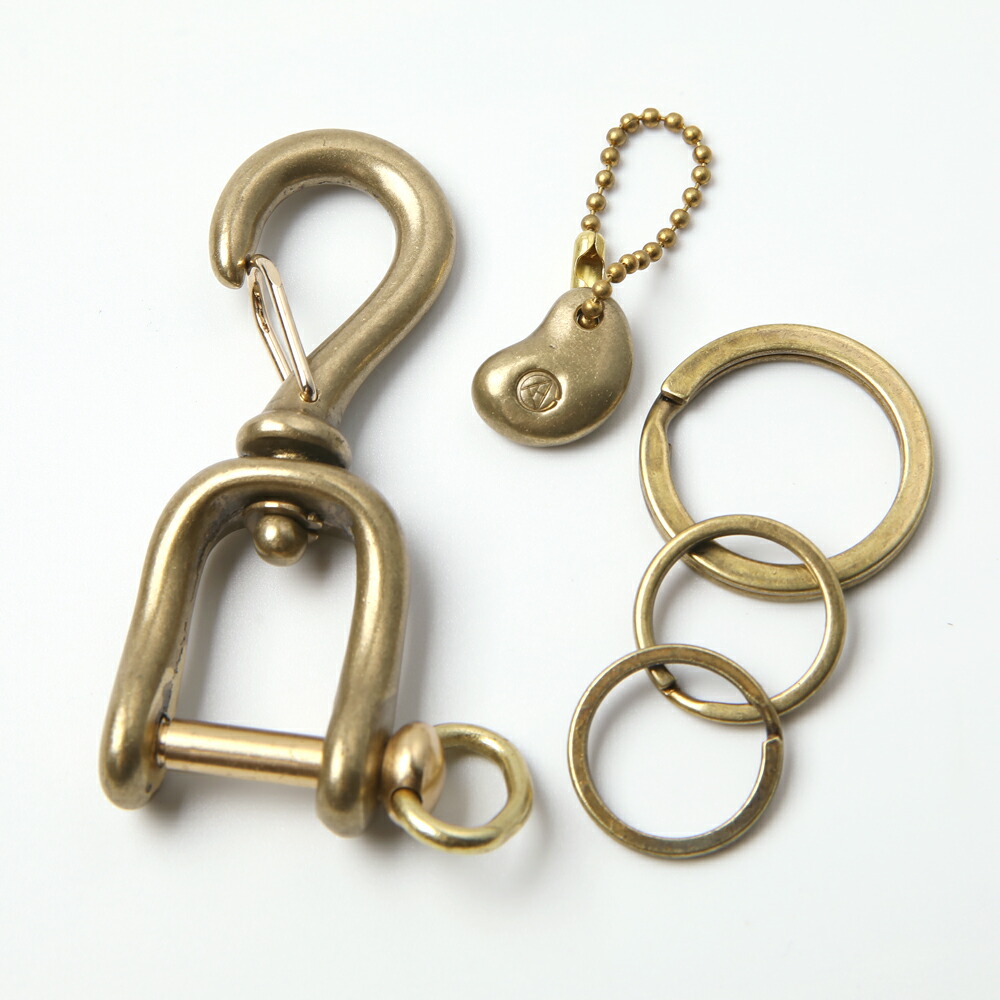 楽天市場】シャックル付スナップフック セット KSC-001-B 真鍮