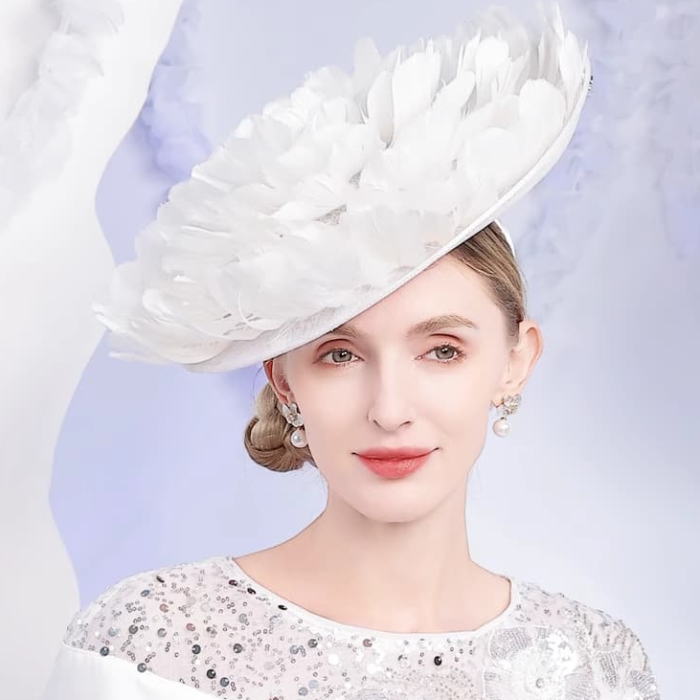 楽天市場】ヘッドドレス フェザー 羽根 女優ハット 女優帽 女優帽子