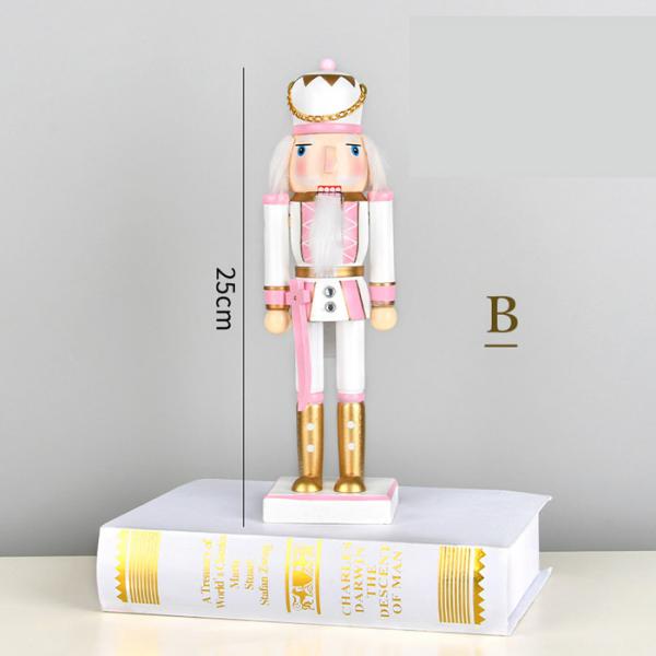 楽天市場】木製 くるみ割り人形 木工品 25cm 手作り マカロンカラー