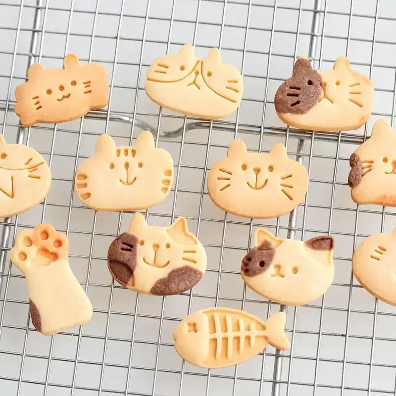 楽天市場】KUNNKENN クッキー型 【ねこ・肉球 ・魚など12種から