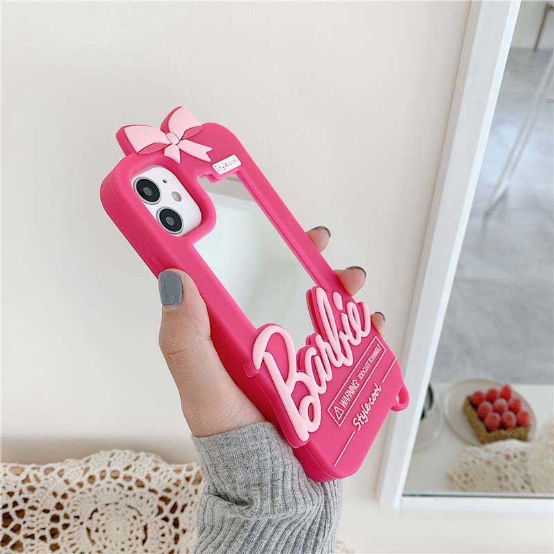 楽天市場】【メール便送料無料】鏡が付いてて便利♪ミラー付きピンクが