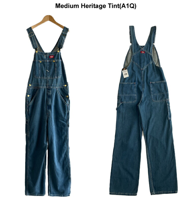楽天市場】【Dickies】83294 インディゴ ビブ オーバーオール Indigo