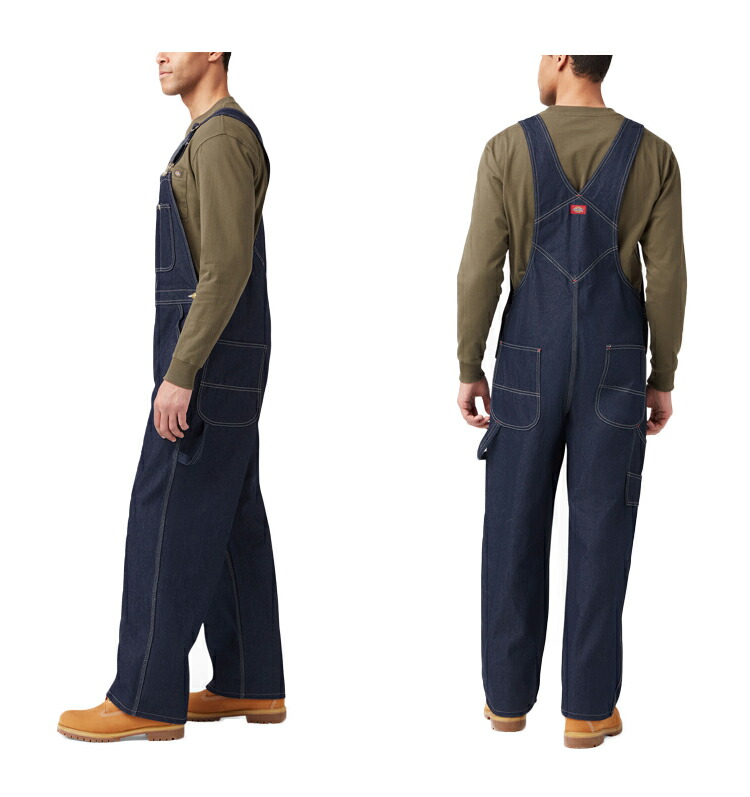 楽天市場】【Dickies】83294 インディゴ ビブ オーバーオール Indigo