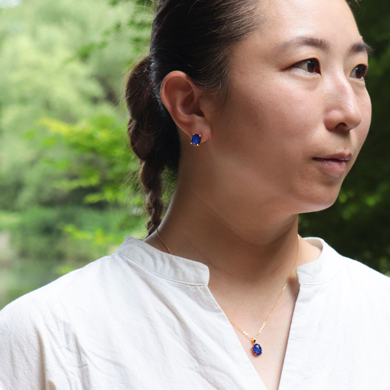 楽天市場】ピアス /ラピスラズリ 水晶 クリソコラ ダブレット 天然石