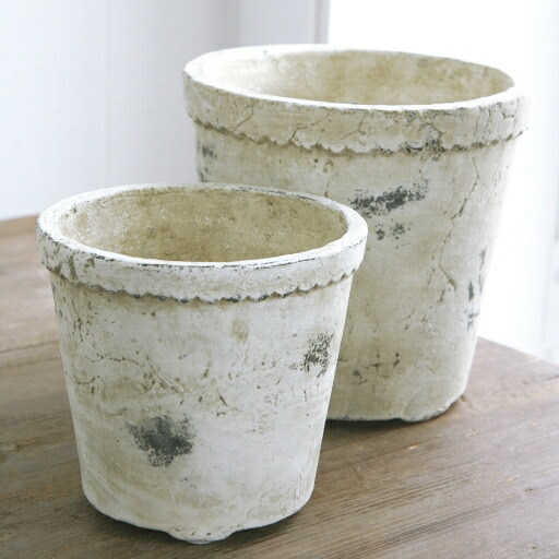 楽天市場】植木鉢 アンティーク おしゃれ リブルリムポット＜ セット