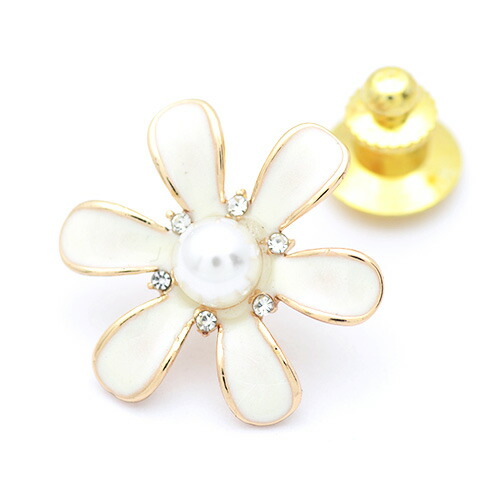 楽天市場】ブローチ 花 パール ホワイト フラワー かわいい レディース