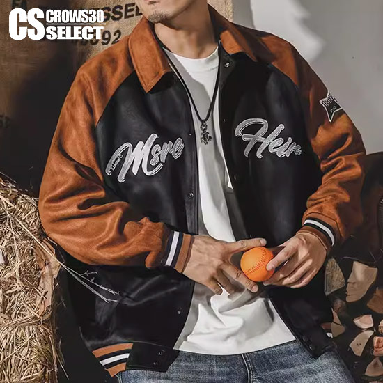 楽天市場】スタジャン メンズ スウェード オラオラ系 スタジャン