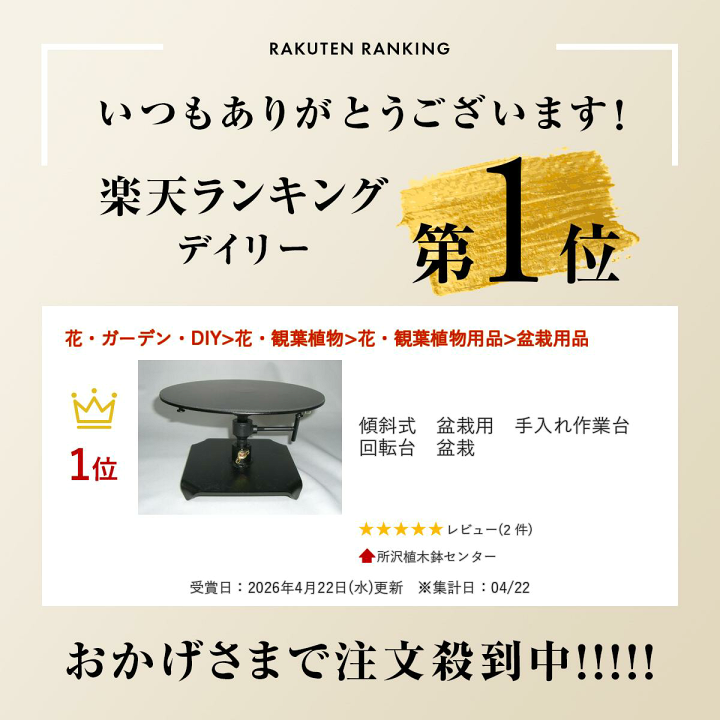 楽天市場】傾斜式 盆栽用 手入れ作業台 回転台 盆栽 : 所沢植木鉢センター