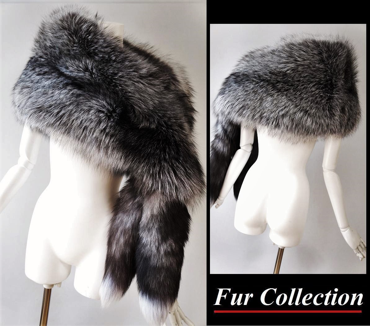 楽天市場】シルバーフォックスファーストール 毛皮ケープ ファー