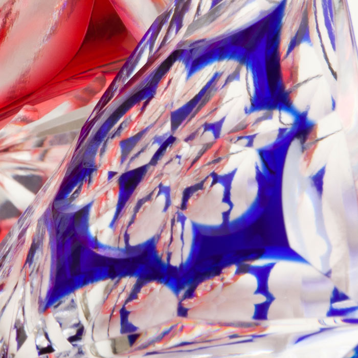 楽天市場】江戸切子 ぐい呑 【硝子工房 彩鳳 直営店】 七宝四花菱文様