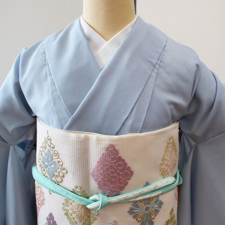 楽天市場】附け下げ 付け下げ 訪問着 夏着物 夏 単衣 5月～9月 青 水色