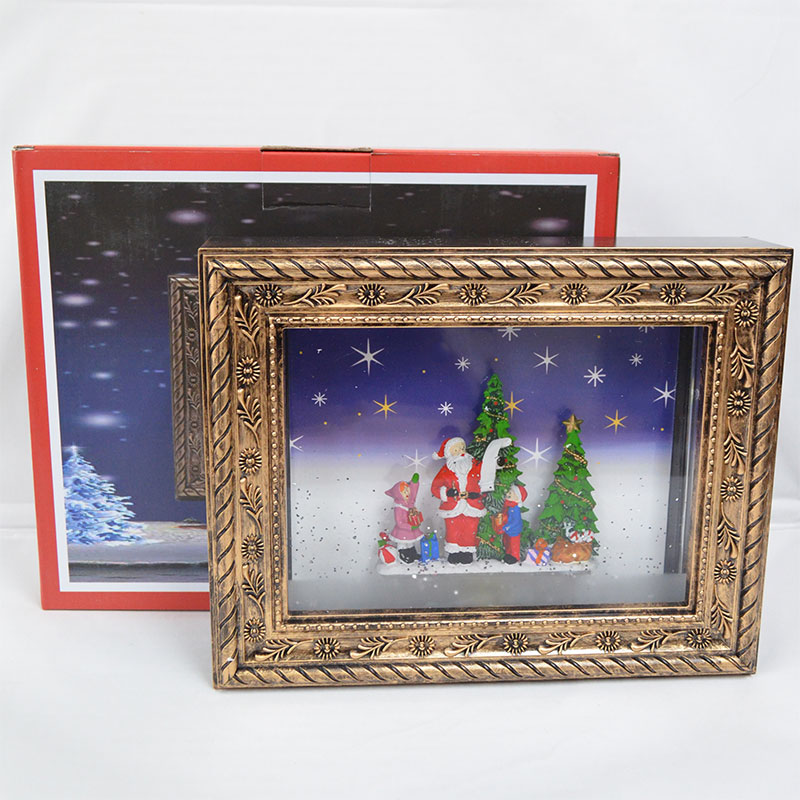 楽天市場】フォトフレーム型 バブル LED オーナメント サンタクロース