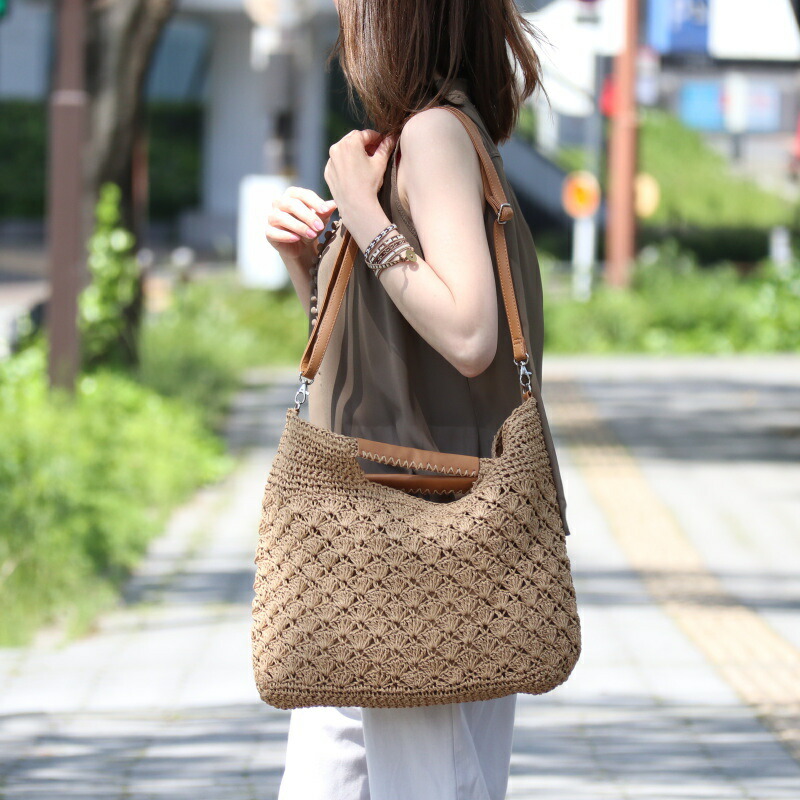 楽天市場】＼5％OFFクーポン／かごバッグ 2way ショルダー トート