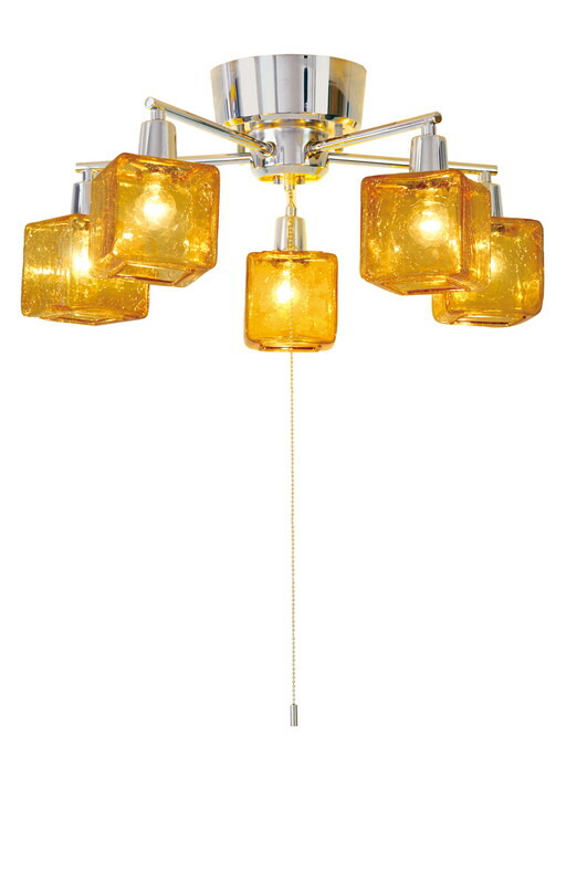 希少】キシマ 6灯 ペンダントライト ハロゲンランプ ガラス製 希少