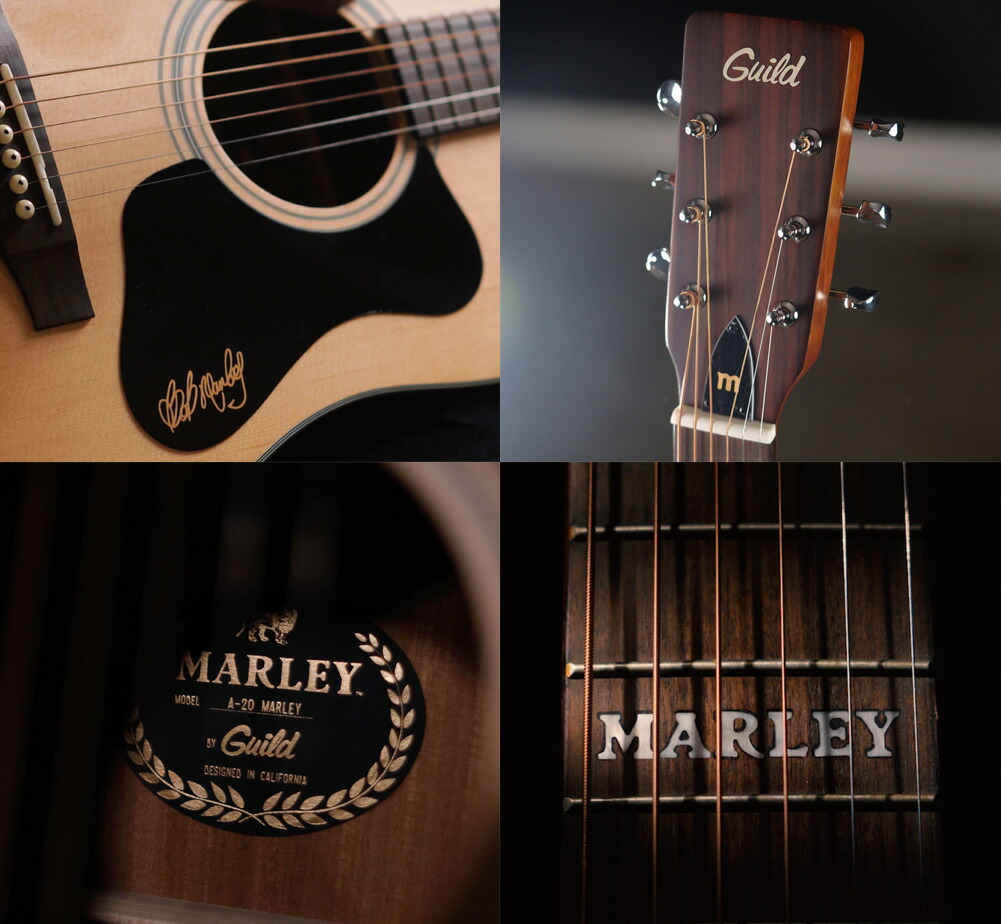 楽天市場】[GUILD] A-20 Marley - ボブ・マーリー アコースティック
