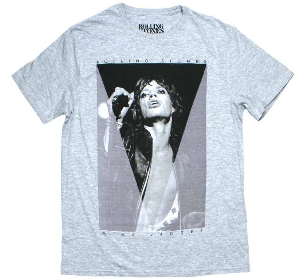 楽天市場】The Rolling Stones / Mick Jagger Tee 3 (Heather Grey