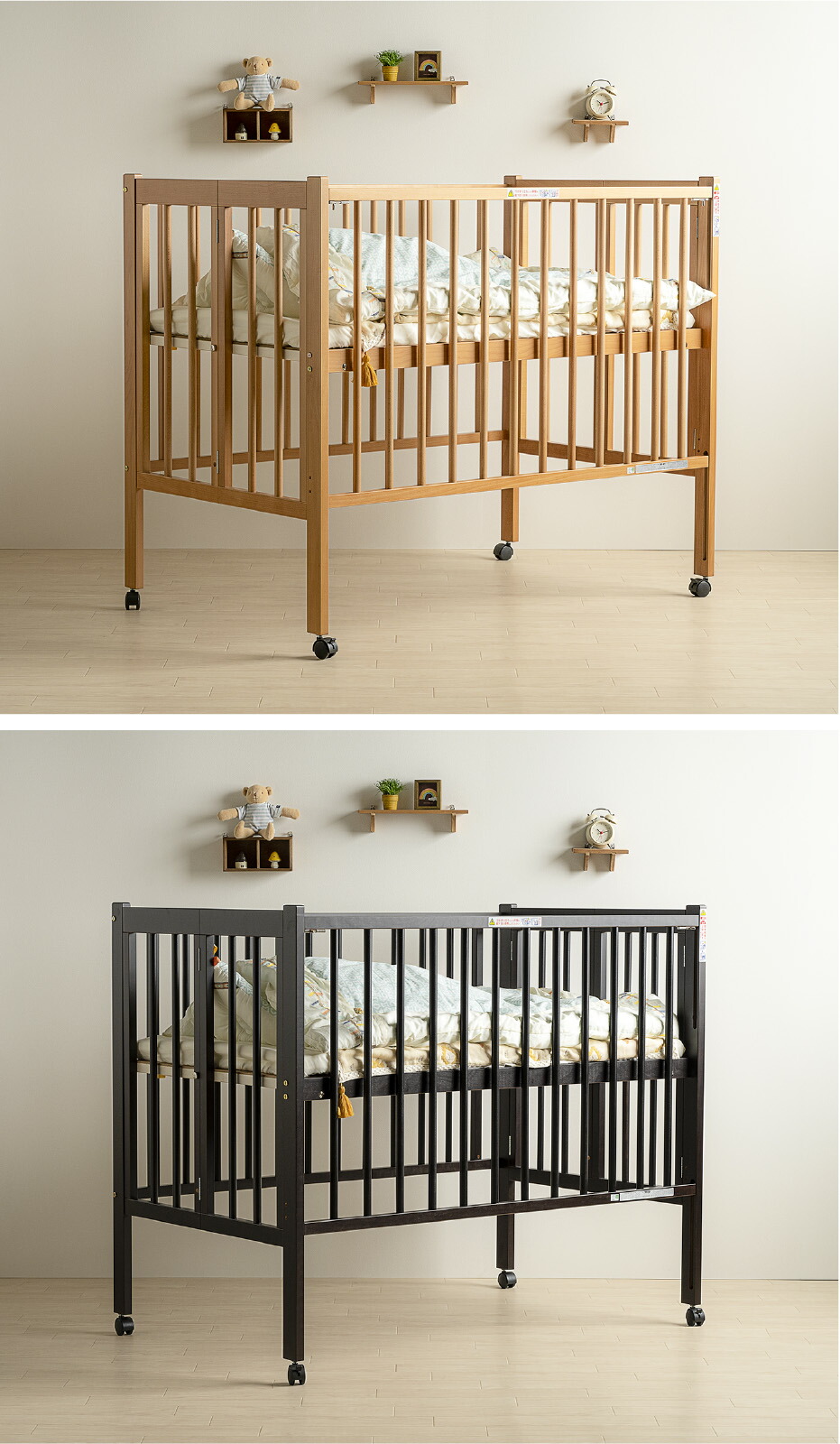 楽天市場】日本製 ベビーベッド 「ワンタッチハイベッド クール ※B品