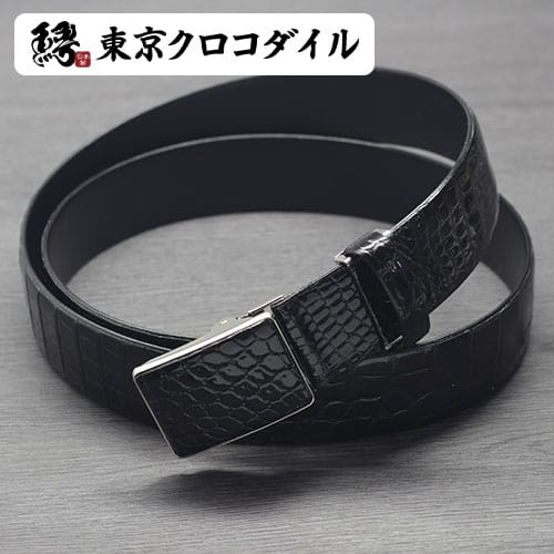 楽天市場】ワニ革 ベルト クロコダイル メンズ 35mm 日本製