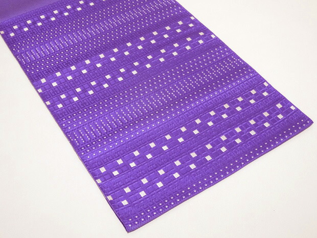 楽天市場】紋八寸名古屋帯 本場筑前 博多織 黒木織物謹製 博多帯 紫地