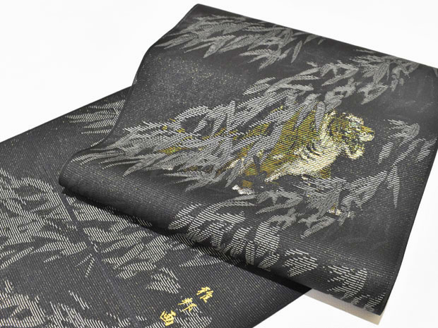 楽天市場】オールシーズン対応 九寸名古屋帯 西陣帯 橋本雅邦画 龍虎図