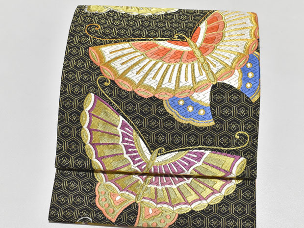 楽天市場】西陣織 芳彩織謹製 高級袋帯 振袖用 蝶々 全通【お仕立代