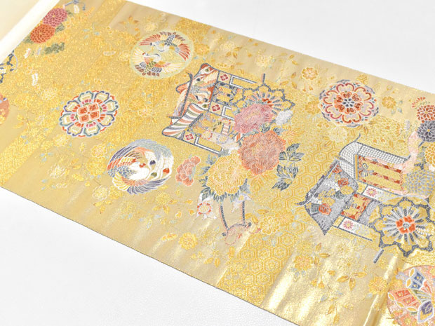 楽天市場】高級袋帯 本金箔 豪華 西陣織 長嶋成織物謹製 フォーマル用