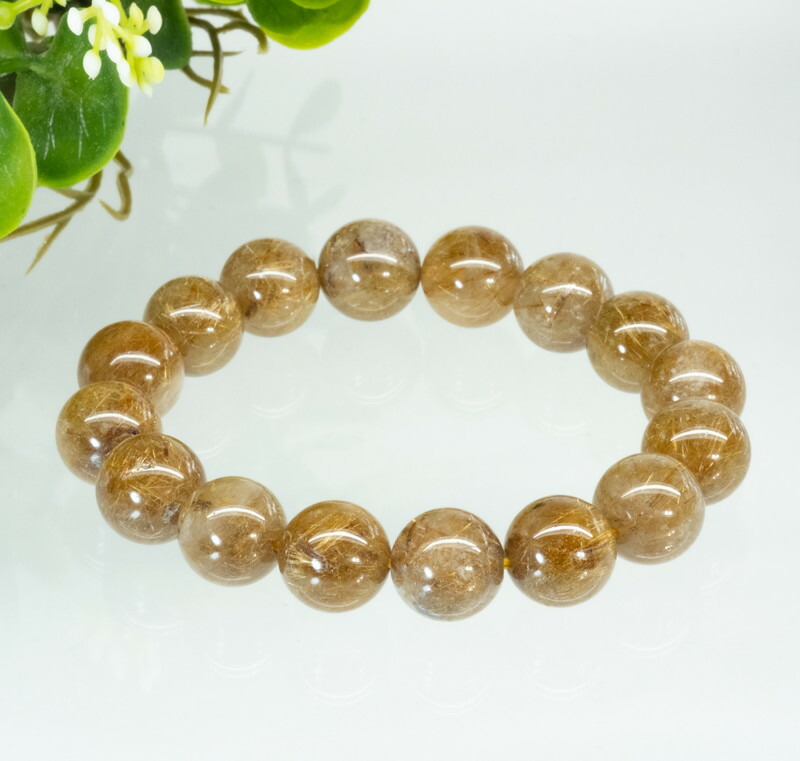 楽天市場】【現品限り】【細針 満針】ゴールドルチル 金ルチル 12.4mm