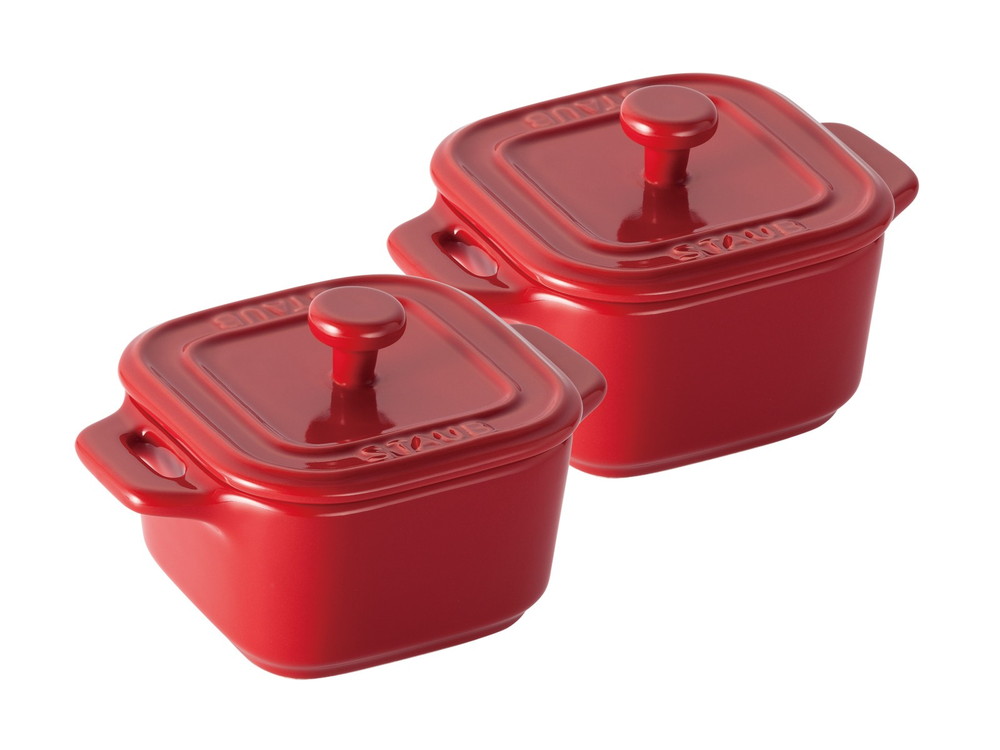 楽天市場】【公式】 ストウブ エクストラ ミニスクエア ココット 2pcs