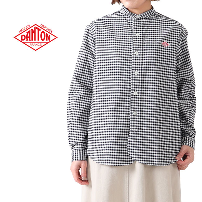 楽天市場】DANTON ダントン オックスフォード チェック バンドカラー