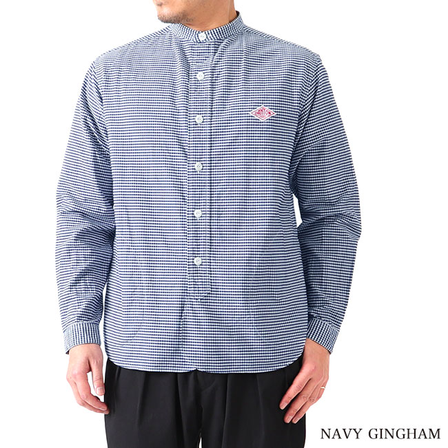 楽天市場】DANTON ダントン チェック オックスフォード バンドカラー