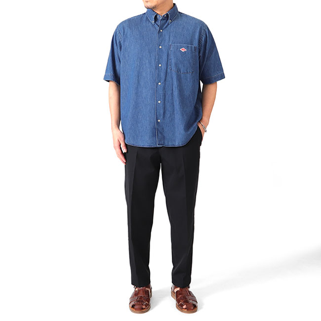 楽天市場】DANTON ダントン ダンガリー ボタンダウン デニムシャツ DT