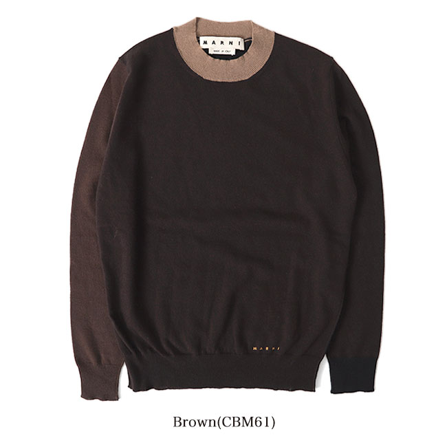 楽天市場】MARNI マルニ クレイジーパターン ミニロゴ刺繍 ニット