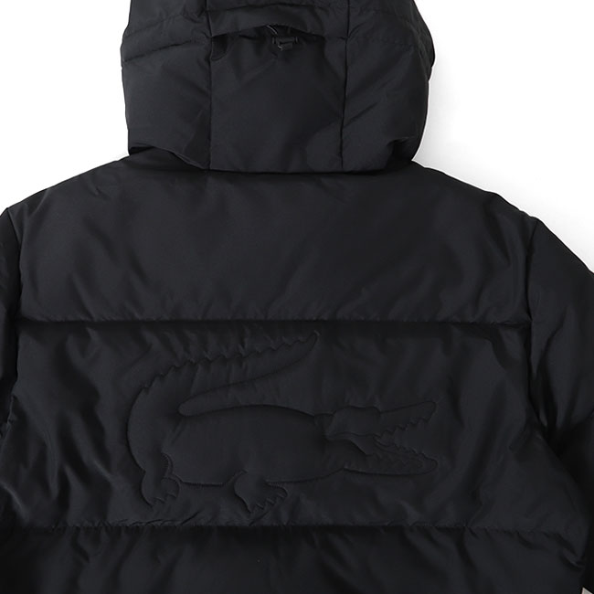 楽天市場】LACOSTE ラコステ バックロゴ モノトーン フード付き ダウン