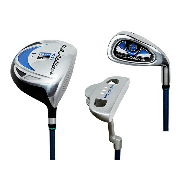 楽天市場】USアスリート ジュニア用ゴルフセット USCS-5755 （ブルー