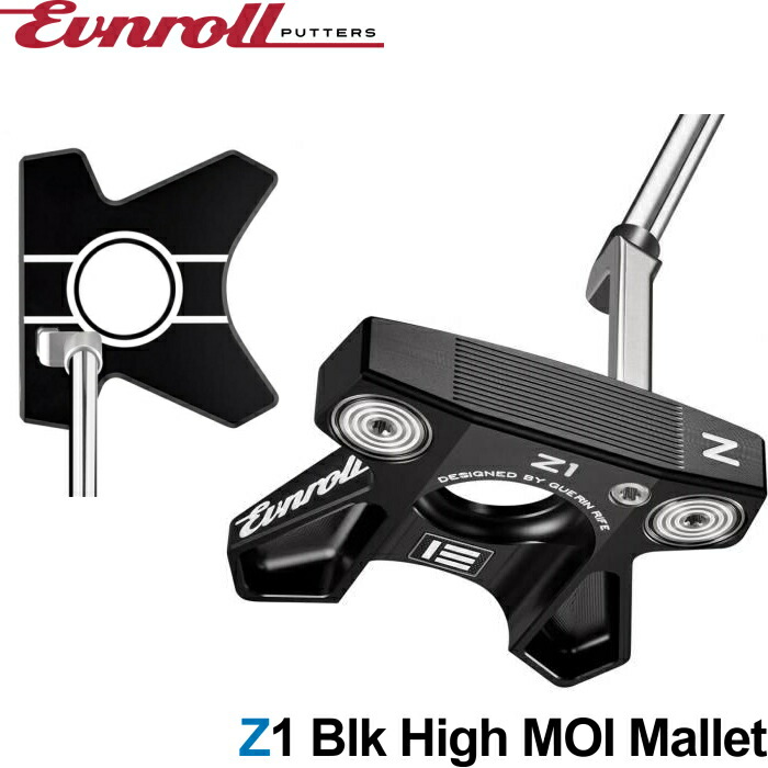 楽天市場】EVNROLL イーブンロール ZERO Z1 パター （ZERO Z1 Blk High