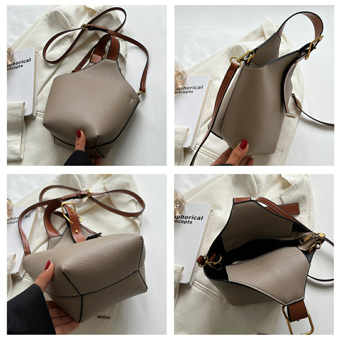 楽天市場】レディース 2WAYバッグ バケットバッグ ハンドバッグ