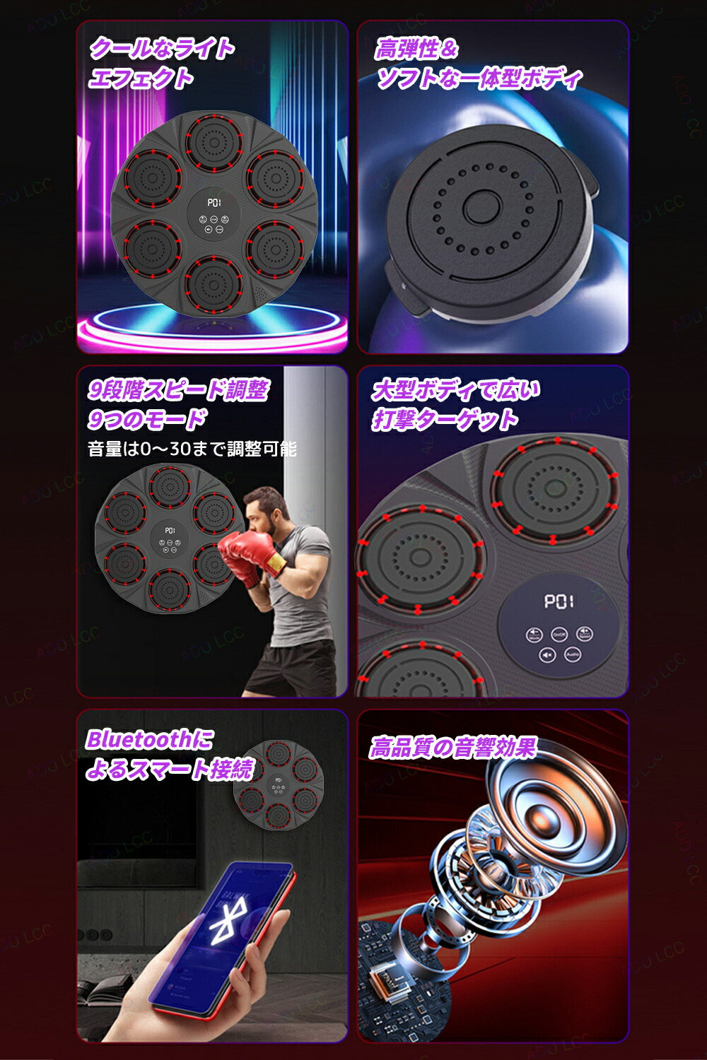 楽天市場】パンチング マシン 音楽再生 家庭用 ダイエット パンチング