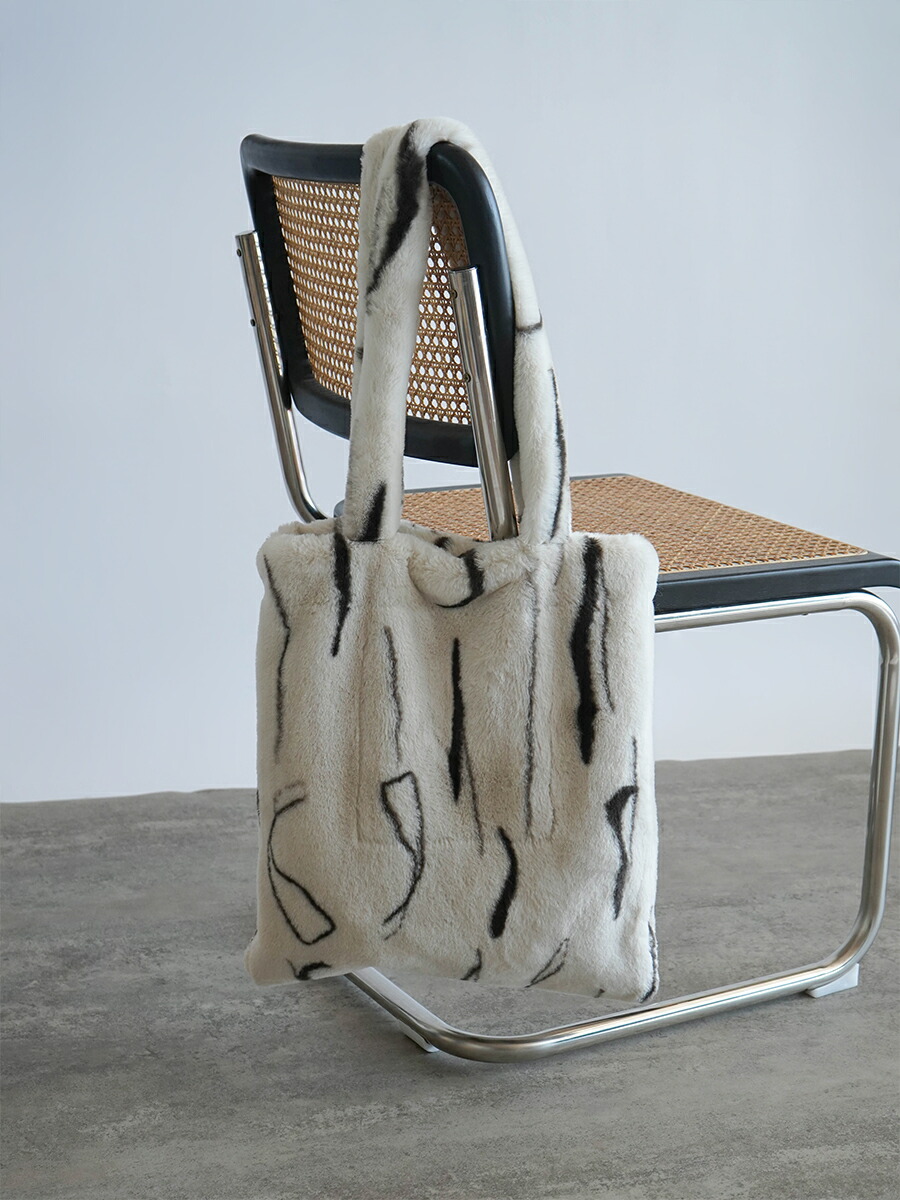 楽天市場】RADIATE ニュアンスデザインフェイクファートートバッグ