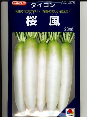 楽天市場】大根種 タキイ交配 桜風 タキイの大根品種です。種のこと