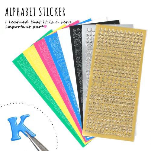 楽天市場】【シール】大容量アルファベットシール Bタイプ 大文字