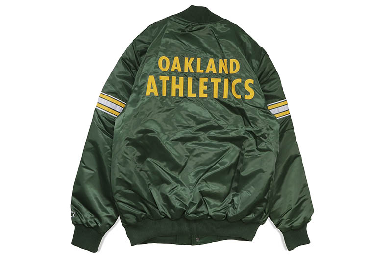 楽天市場】STARTER OAKLAND ATHLETICS VARSITY SATIN FULL-SNAP JACKET