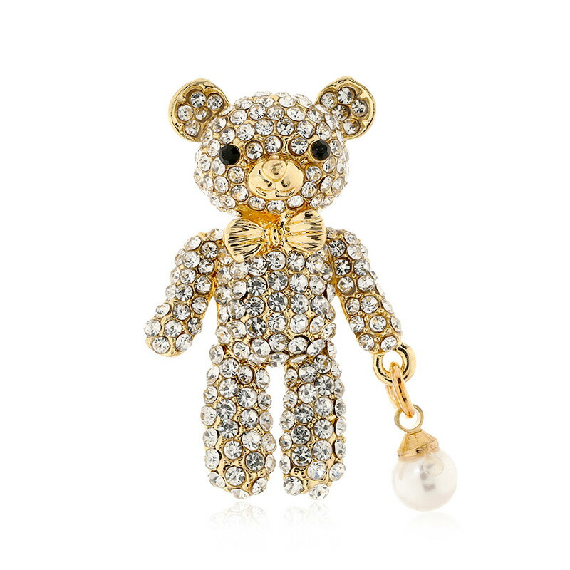 楽天市場】スワロフスキー パール の 風船を持った テディベア