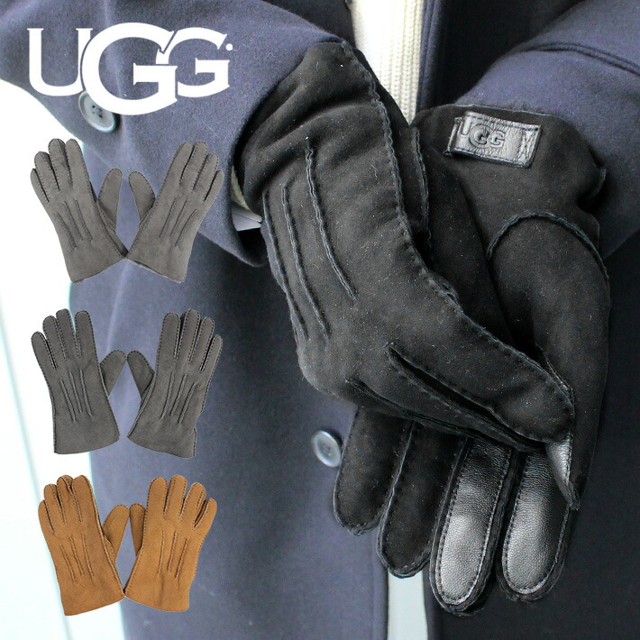 楽天市場】UGG アグ CONTRAST SHEEPSKIN TECH GLOVE コントラスト