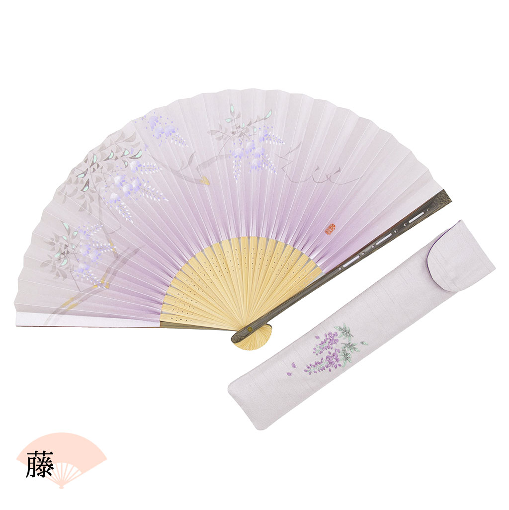 楽天市場】扇子 レディース ＜花詩扇子セット＞ 袋ケース付き 京扇子