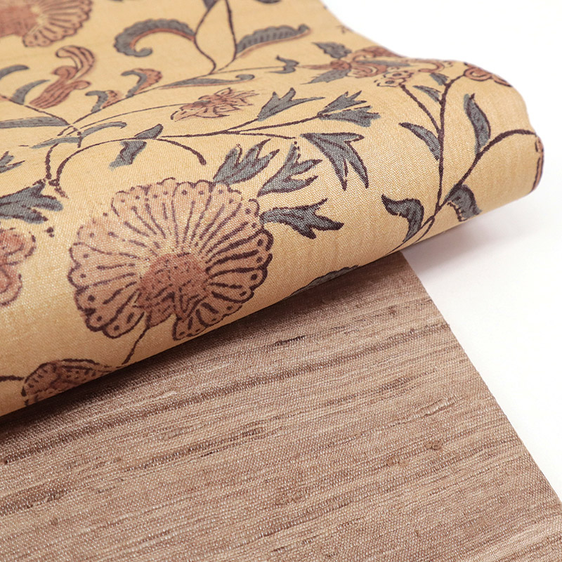 楽天市場】半幅帯 正絹 ベージュ《ギャラリー凛》古渡更紗