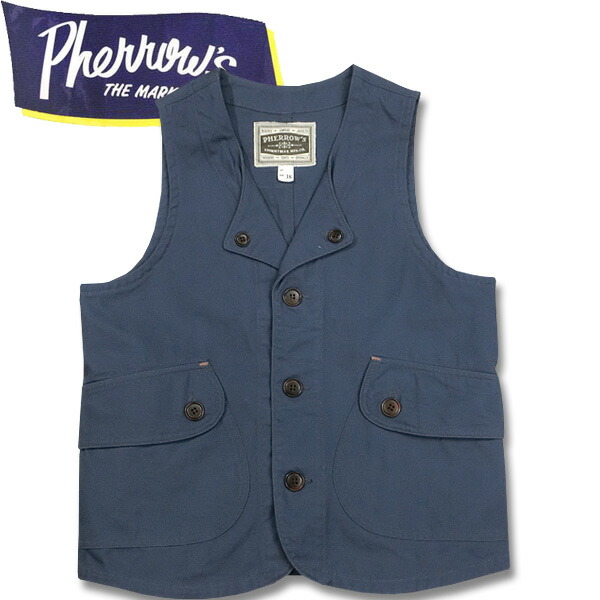 楽天市場】PHERROW'S (フェローズ ）コットンダックボタンダウンベスト