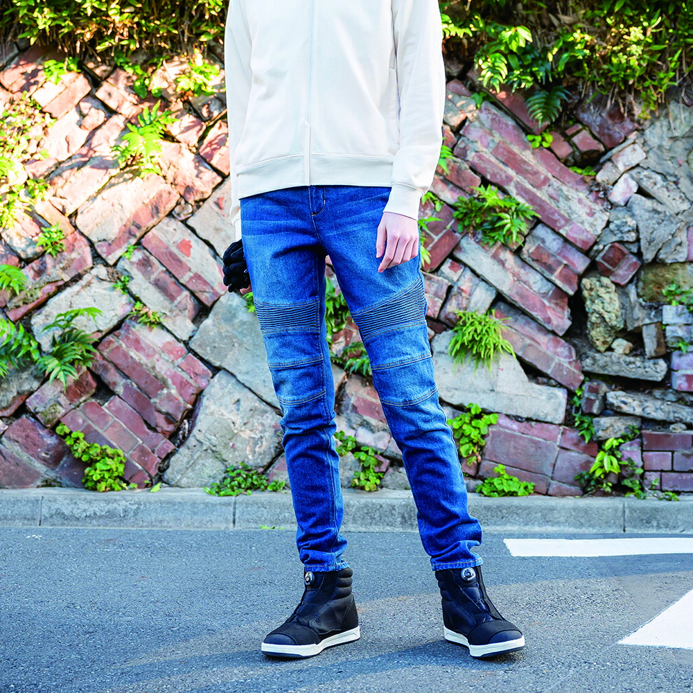 楽天市場】レディース バイク用 春夏 ストレッチ スキニー デニム