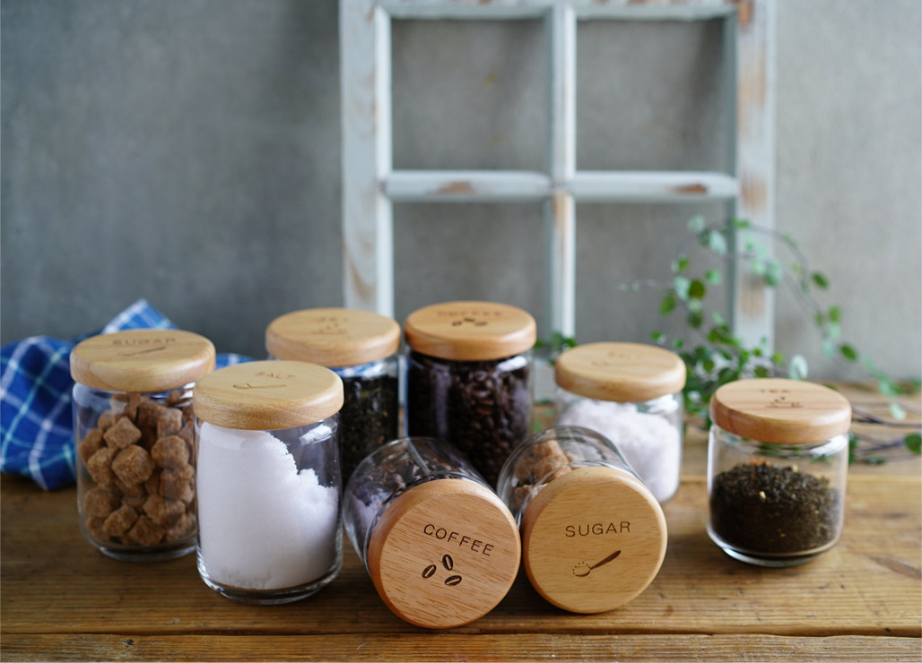 楽天市場】【3/1限定 P5倍】k-ai ガラス キャニスター L 600ml ソルト