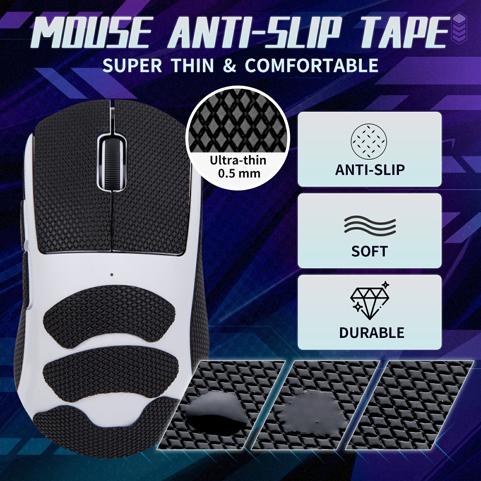 楽天市場】【送料無料】TALONGAMES マウスグリップ テープ Logicool G