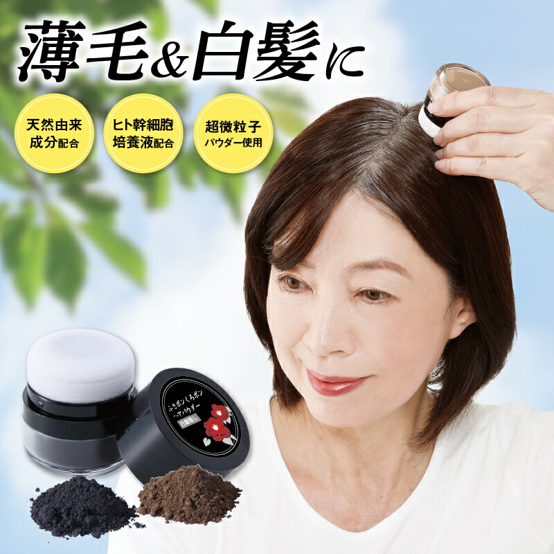 楽天市場】【公式】 ふさポンくろポン 白髪隠し 落ちにくいヘア